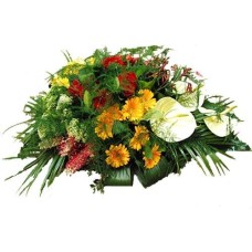 Funeral arrangement red white yellow (Standard (S))
