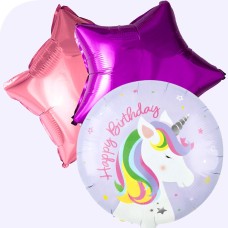 Balloon bouqet unicorn birthday