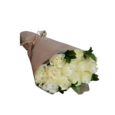 12 White Roses