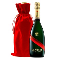 G.H. Mumm Brut Grand Cordon With Red Velvet Gift Bag