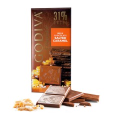 TABLET MILK CHOCOLATE 31% SALTED CARAMEL
