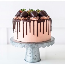 STRAWBERRY DARK CHOCOLATE CAKE