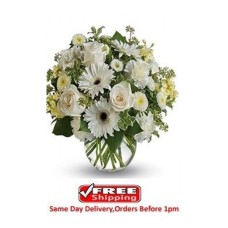Yellow and White Wreath