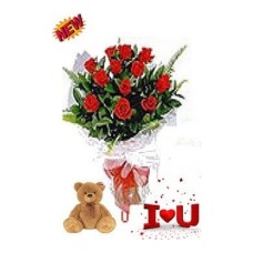 8 Red Roses Bouquet