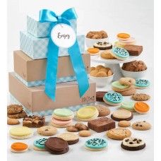 Classic Bakery Gift Tower With Message Tag - Enjoy