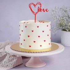 Love Hearts Redvelvet Cake