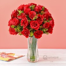 Hold Me Tight 50 Red Roses Vase