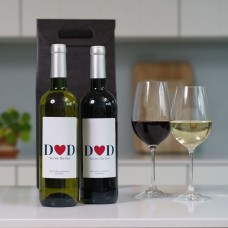 Best Dad Ever Personalised Wine Duo