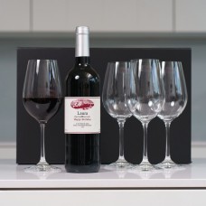 Personalised Wine & Galway Crystal Gift Set