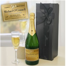 Personalised Happy Birthday Champagne