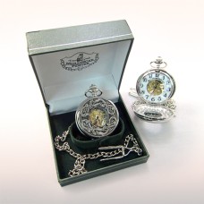 Personalised Mullingar Pewter Mechanical Pocket Watch Book of Kells