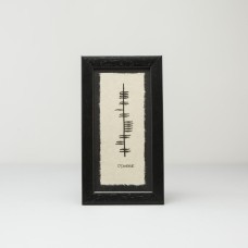 Ogham Personalised Hand Painted Ancient Irish Framed Print