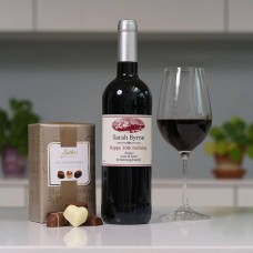 Personalised Red Wine & Butlers Chocolates