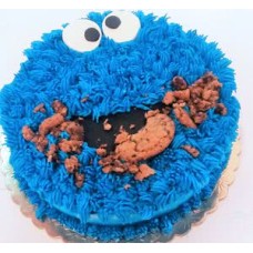 Cookie Monster Cake (Eight inch)