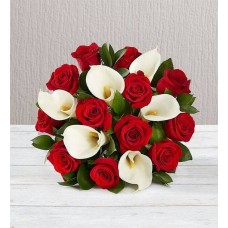 Peppermint Twist Rose and Calla Lily Bouquet (Bouquet Only)