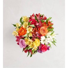 Assorted Roses & Peruvian Lilies (Bouquet Only)