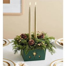 Believe Centerpiece Fresh Evergreens (Believe Centerpiece)