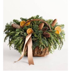 HGTV Fresh Evergreen Basket