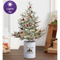 Farmhouse Tree with Lights- 24"