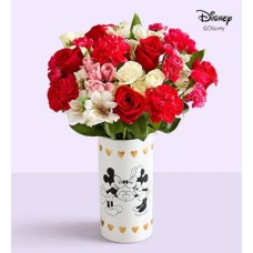 Disney Mickey Mouse & Minnie Mouse in Love Vase with Precious Love Medley (Disney Mickey Mouse & Minnie Mouse in Love Vase)
