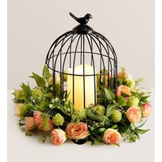 Illuminating Birdcage Centerpiece - 12”
