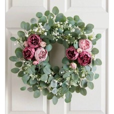 Blooming Peonies Wreath 24"