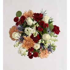 Crimson & Snowfall Bouquet (Bouquet Only)