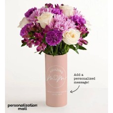 Amazing Mom Bouquet with Personalized Vase (with Cherished Blooms Bouquet)