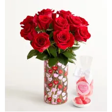 Full of Love Red Roses, 12 Stems