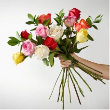 Chromatic Rose Bouquet (12 Roses)