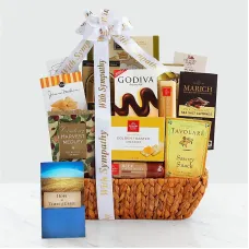 With Sympathy Bereavement Gift Basket