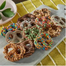 Celebration Belgian Chocolate Covered Pretzel Twists