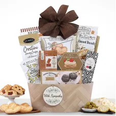 With Heartfelt Sympathy Gift Basket