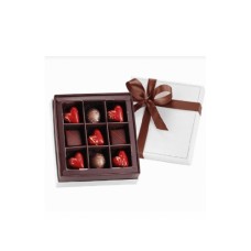 A Box Of 9 Pieces Of Chocolate