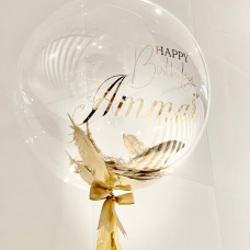 Personalised Bubble Balloon - Chrome Gold