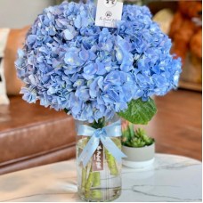 Blue Hydrangea Vase