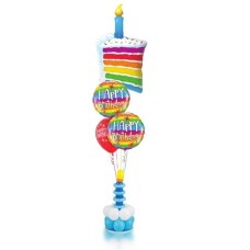 Happy Birthday Cake Balloon Stand