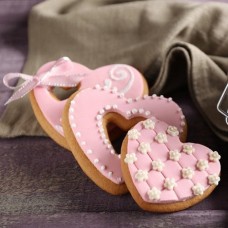 Beautiful Heart Cookies