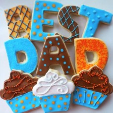 'Best Dad' Decorated Cookies
