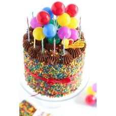 Chocolate Creamy Cake With Balloons (Half KG)