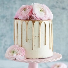 Gold And Roses Cake (1 KG)