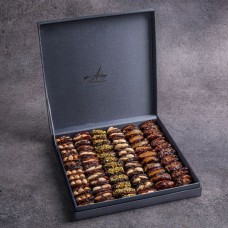 Luxury Grey Dates Satin Box