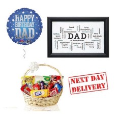 Dad's Snack Basket, 'DAD' Poster & Balloon