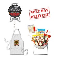 BBQ Dad' Snack Hamper, Apron & Father's Day Balloon