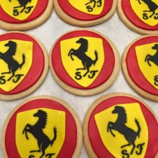 Round Ferrari Cookies