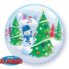 Festive Snowman Bubble Balloon