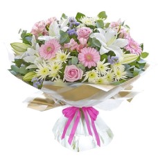 Daises, Roses & Lilies Flower Bouquet (Small)