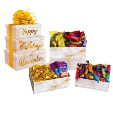 Personalised Chocolate, Candy & Cookies Gift Tower