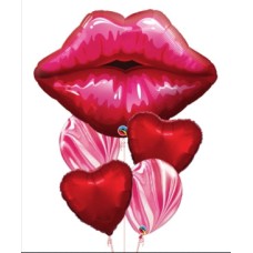Passionate Kisses Balloon Bouquet