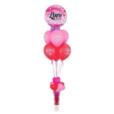 Love You Pink Balloon Bouquet